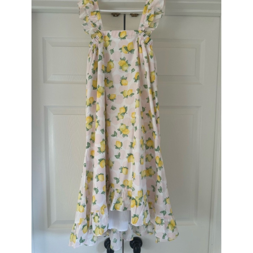 NWOT Sal & Pimenta Lemon Maxi Dress Girls 10